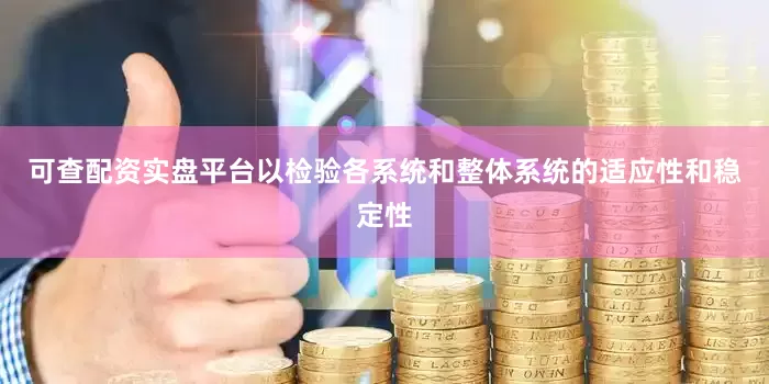 可查配资实盘平台以检验各系统和整体系统的适应性和稳定性